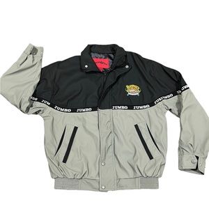 EUC station casino jumbo holdem poker progressive jacket small gray and black